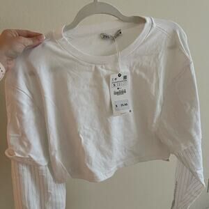White Zara Crop Top